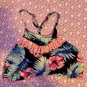 Floral bikini top